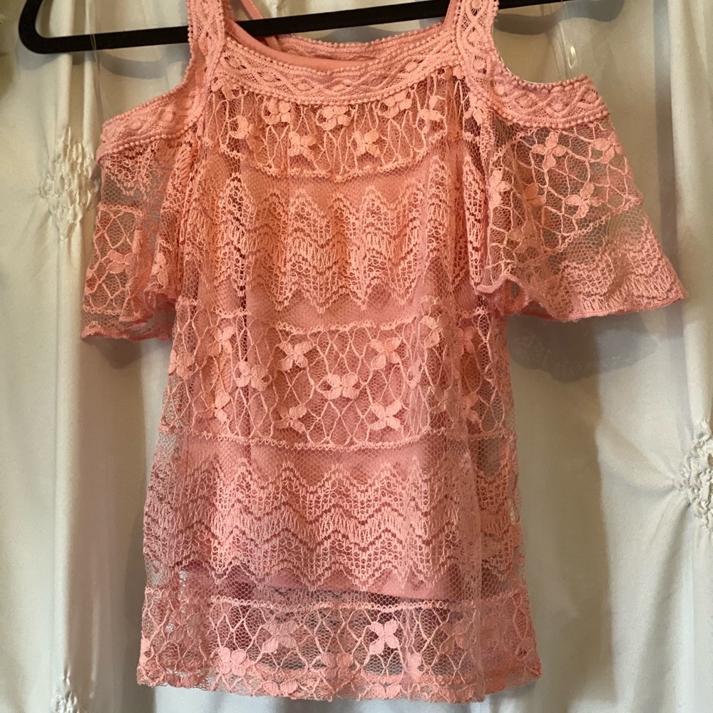 Pink coral blouse